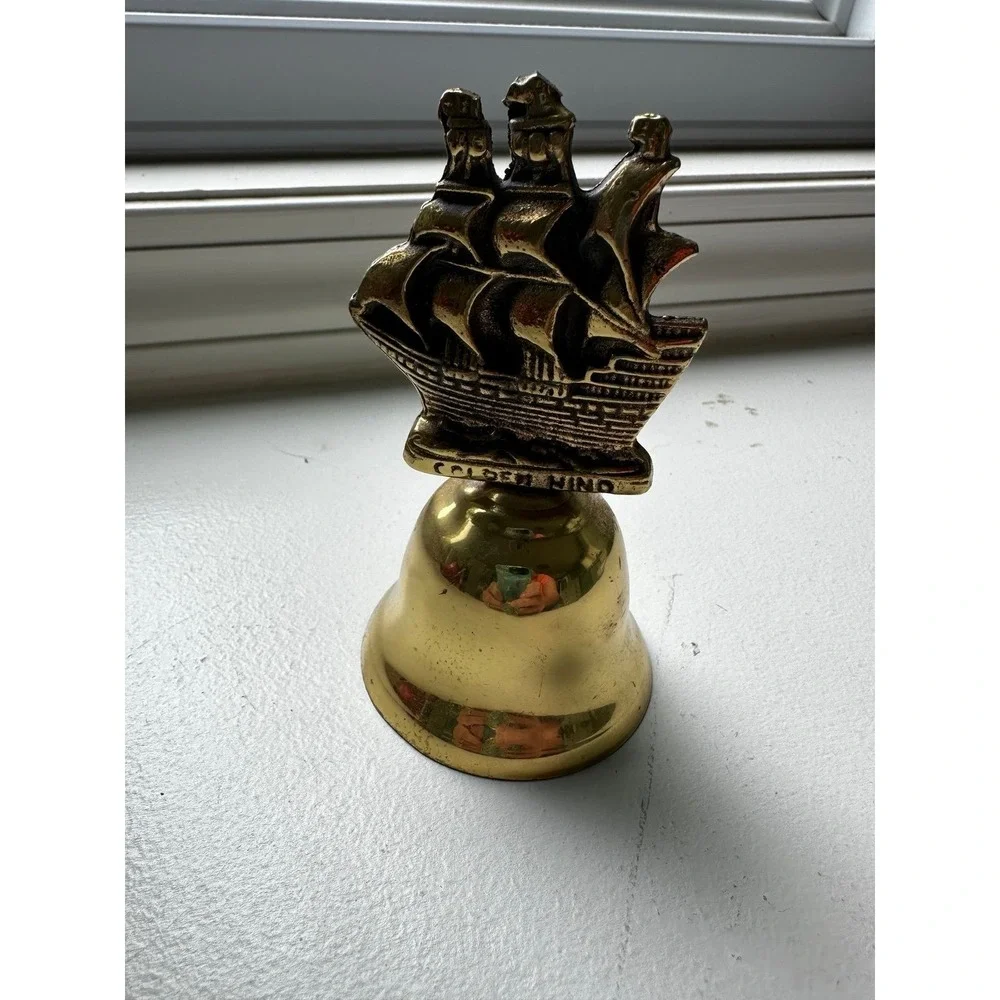 Golden Hind Brass bell sailed by Sir Francis Drake
